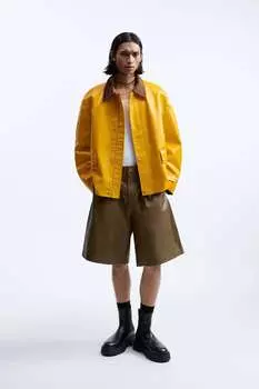 Куртка с резиновым покрытием, ограниченная серия Zara, желтый