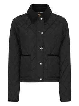 Куртка с ромбовидной стежкой Burberry, черный