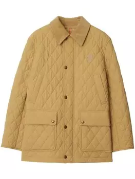 Куртка с ромбовидной стежкой Burberry, нейтральный цвет