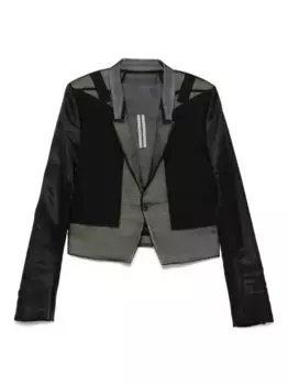 Куртка с шелковыми вставками Rick Owens, черный