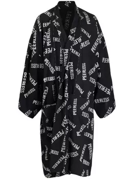 Куртка с широкими рукавами и надписью visvim, серый