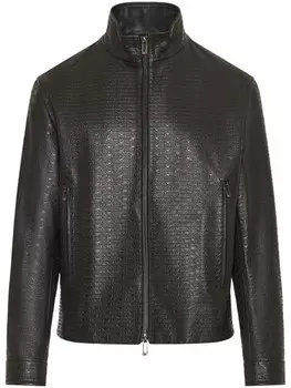 Куртка с тисненым логотипом Emporio Armani, черный