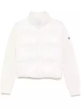 Куртка с трикотажными вставками MONCLER, белый