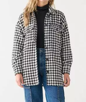 Куртка с узором «гусиная лапка» в черном/белом цвете Dex