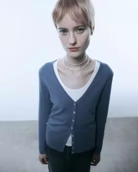 Куртка с V-образным вырезом Sfera, синий