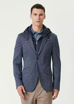 Куртка с внутренней деталью воротника Etro, синий