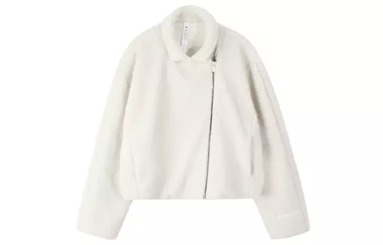 Куртка с воротником из текстурированного флиса, женская Lululemon, Bone White