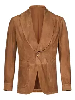 Куртка с воротником-шалькой FRANZESE COLLECTION, коричневый