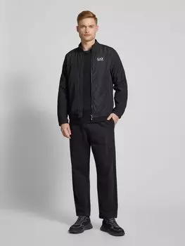 Куртка с воротником-стойкой EA7 Emporio Armani, черный