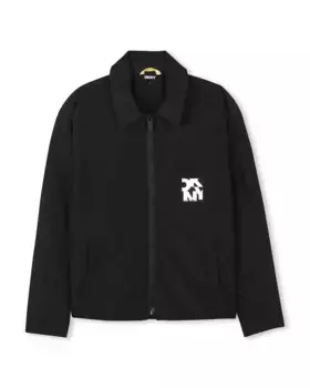 Куртка с воротником-стойкой и застежкой-молнией DKNY, черный