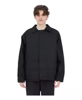 Куртка с воротником в рубчик и застежкой на пуговицы Adidas Originals, черный
