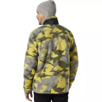 Куртка с ворсом с принтом Panorama мужская Helly Hansen, цвет Bright Moss Woodland Camo
