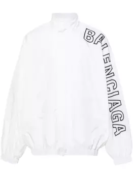 Куртка с вышитым логотипом BALENCIAGA, белый