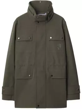 Куртка с вышитым логотипом Burberry B Shield, зеленый