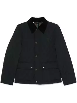Куртка с вышитым логотипом Burberry, черный