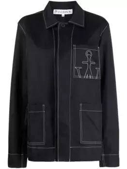 Куртка с вышитым логотипом JW ANDERSON, черный