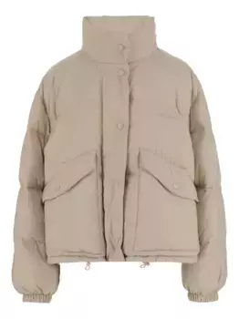 Куртка с высоким воротником и карманами MIU MIU, нейтральный