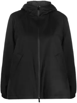 Куртка с высоким воротником и нашивкой-логотипом Max Mara, черный