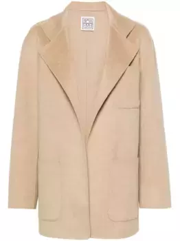 Куртка с заостренными лацканами TOTEME, нейтральный