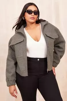 Куртка с застежкой молнией Curve Friends Like These, серый