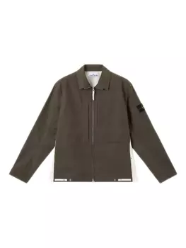 Куртка с застежкой-молнией спереди Stone Island, зеленый