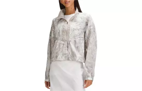 Куртка с застежкой сбоку, женская, цвет сизый серый Lululemon