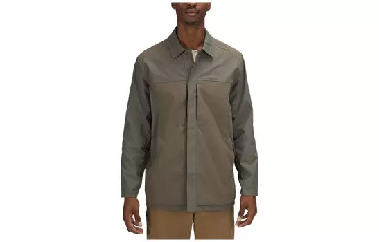 Куртка с застежкой спереди для мужчин Lululemon, цвет Black Granite