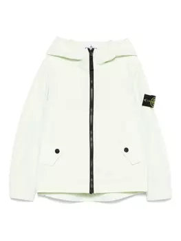 Куртка с значком компаса Stone Island Junior, зеленый