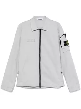 Куртка с значком компаса Stone Island, серый