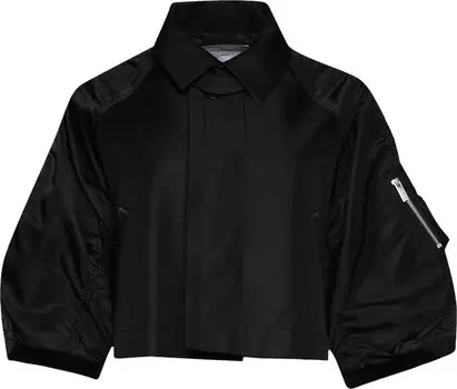 Куртка Sacai Gabardine And Twill 'Black', черный