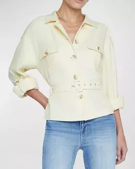 Куртка сафари Voyage с поясом L'Agence, цвет Bone