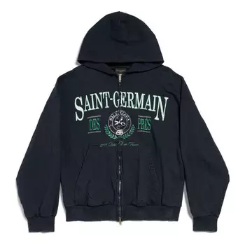 Куртка saint germain full zip hoodie regular fit 'dark blue' Balenciaga, синий