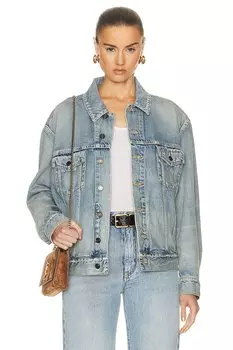 Куртка Saint Laurent Denim, цвет Sunny Sky Blue