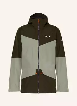 Куртка SALEWA PUEZ 2L GORE-TEX, оливковый