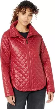 Куртка Sam Edelman Hooded Quilted Mid Length, цвет Parisian Red