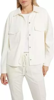 Куртка Sanctuary Tori Faux Suede Shacket, цвет Off-White