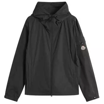Куртка Sassiere micro soft с капюшоном Moncler, черный