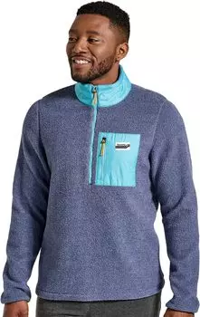 Куртка Saucony Rested Sherpa 1/4 Zip, цвет Sodalite Heather