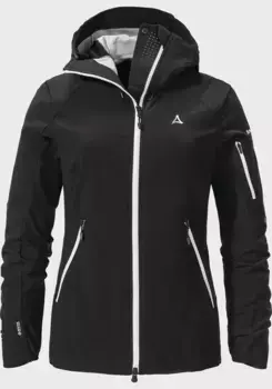 Куртка Schffel для отдыха "Softshell Jacket Kals L", с капюшоном, черный