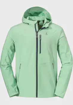 Куртка Schffel для отдыха "Softshell Jacket Tonion M", с капюшоном, зеленый
