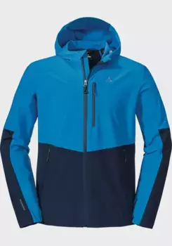 Куртка Schffel для отдыха "Softshell Jacket Tonion M", с капюшоном, синий