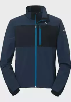 Куртка Schffel для отдыха "Softshell Jacket Zumaia M", без капюшона, синий