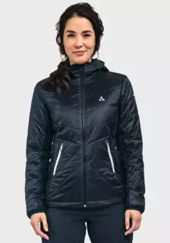 Куртка Schffel "Hybrid Jacket Stams L" с капюшоном, синий