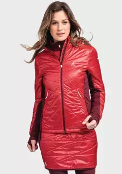 Куртка Schffel "Hybrid Jacket Stams L" с капюшоном, красный