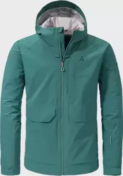 Куртка Schffel "Jacket Lausanne M", с капюшоном, зеленый