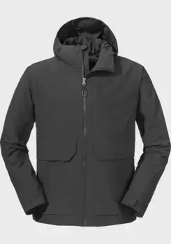 Куртка Schffel "Jacket Lausanne M", с капюшоном, серый