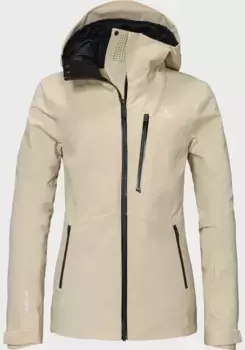 Куртка Schffel "Ski Jacket Pontresina L", с капюшоном, бежевый