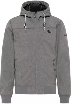 Куртка Schmuddelwedda Softshellblouson, цвет Grau Melange AOP