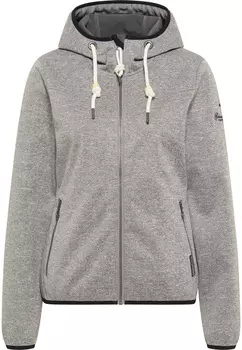 Куртка Schmuddelwedda Strickfleecefunktionsjacke, цвет Grau Melange