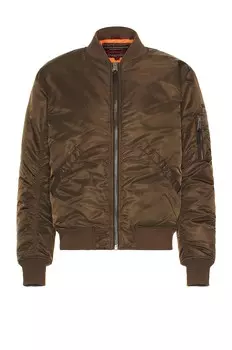 Куртка Schott Nylon Flight, коричневый